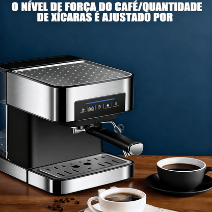 Máquina de Café Espresso Automática 1,6 L com Moedor Integrado