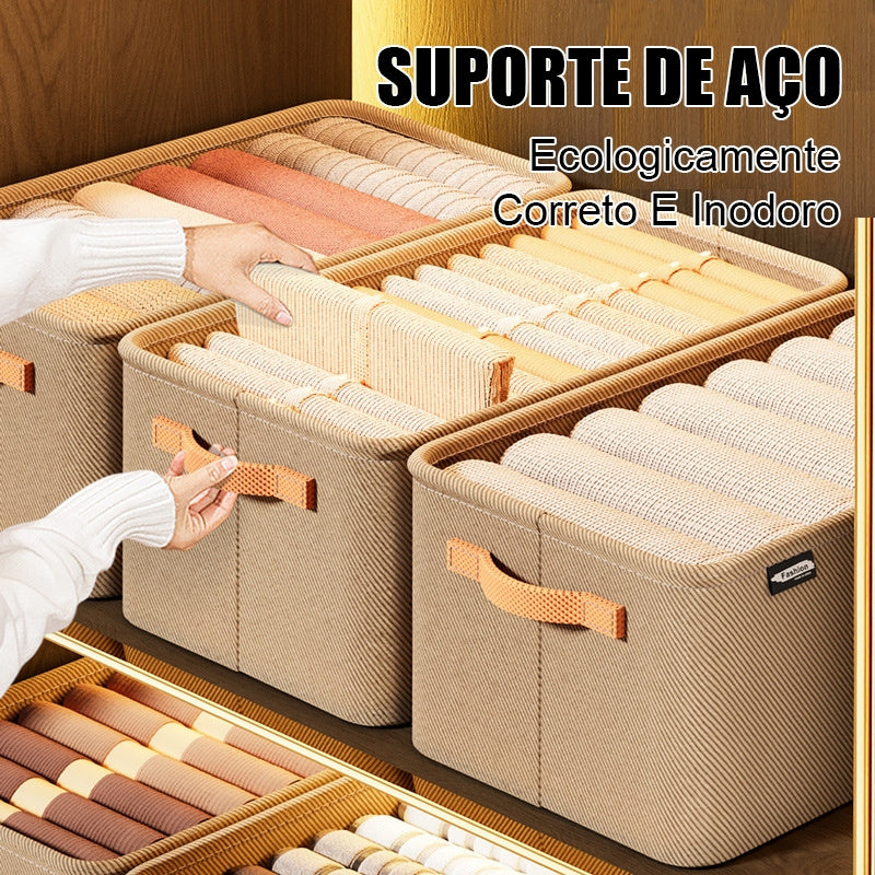 Cesto Organizador Dobrável em Tecido