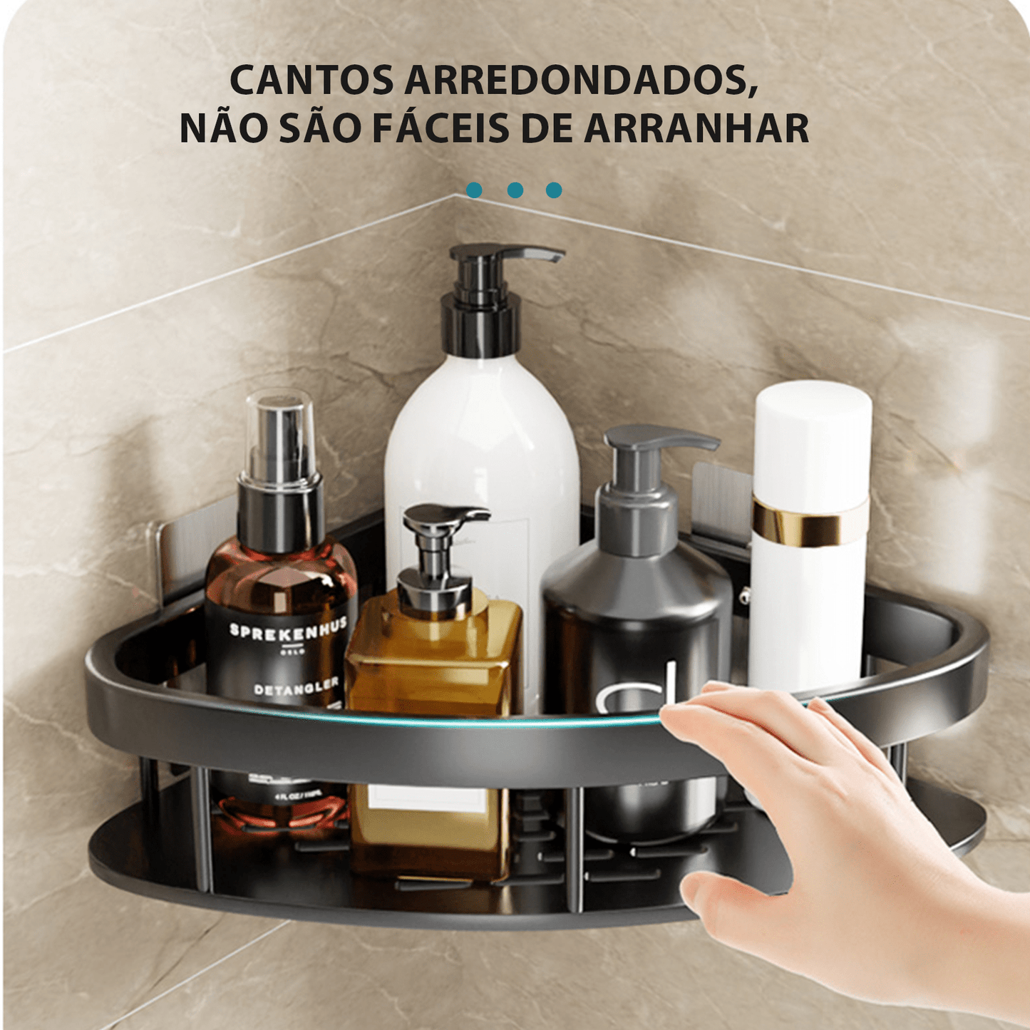 Suporte para Banheiro com Prateleira Multifuncional