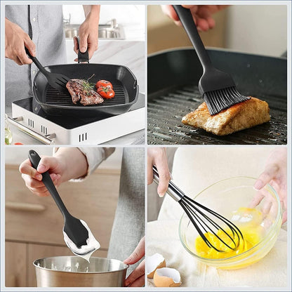 Conjunto de Utensílios de Cozinha em Silicone