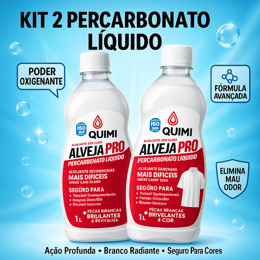Detergente para Roupas Brancas com Percarbonato – 2 Unidades de 1 Litro (2 L)
