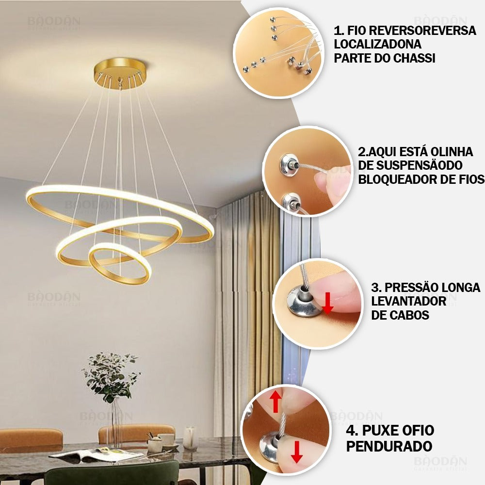 Lustre Pendente LED Nórdico