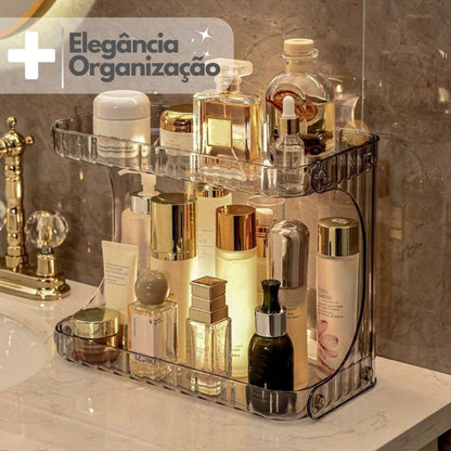 Suporte Acrílico para Cosméticos com Acabamento Diamantado