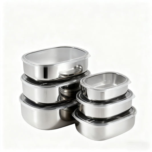 Organizador de Geladeira em Inox com Vedação Hermética