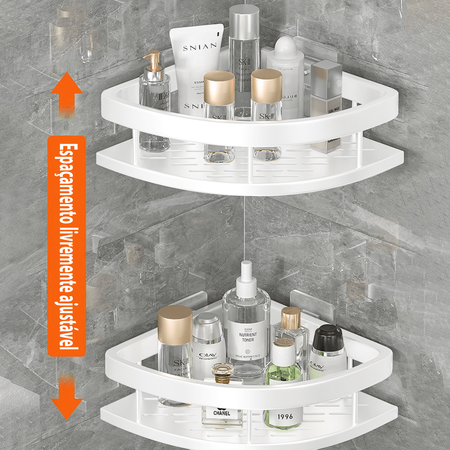 Suporte para Banheiro com Prateleira Multifuncional