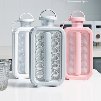 Garrafa para Bebidas com Esfera de Gelo em Silicone