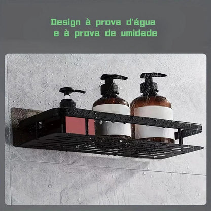 Kit com 2 Porta-Shampoos Premium sem Furação para Banheiro