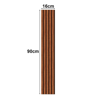 Kit com 10 Painéis Autoadesivos de Madeira Frisada