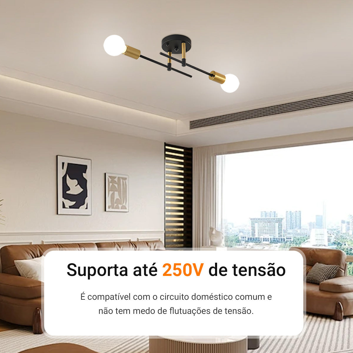 Lustre de Teto Estilo Industrial Retrô