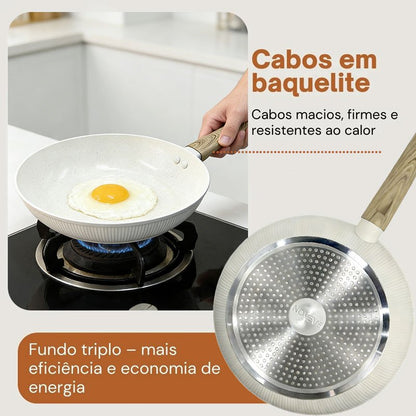 Jogo de Panelas Premium Antiaderente NINEVE