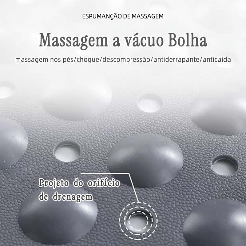 Tapete Antiderrapante para Banho com Ventosas e Função Massageadora