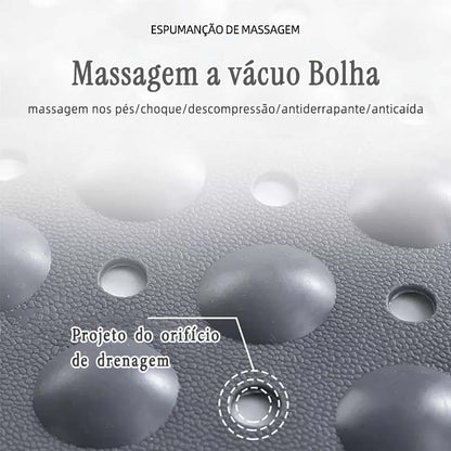 Tapete Antiderrapante para Banho com Ventosas e Função Massageadora