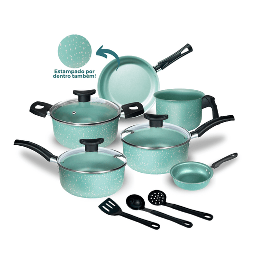 Conjunto de Panelas Antiaderentes Menta