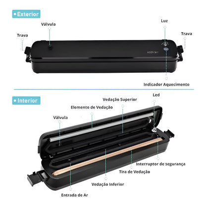 Máquina Seladora a Vácuo Bivolt