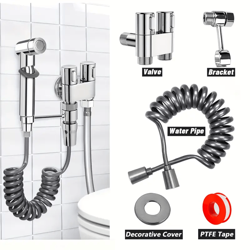 Kit Higiênico para Banheiro com Ducha Manual e Saídas 1/2"