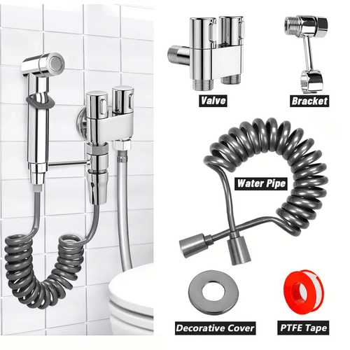 Kit Higiênico para Banheiro com Ducha Manual e Saídas 1/2"