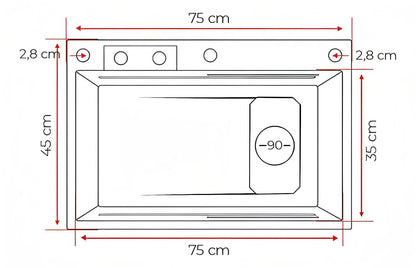 Torneira de Cozinha Luxo com Cascata e Bica Extensível em Inox 304