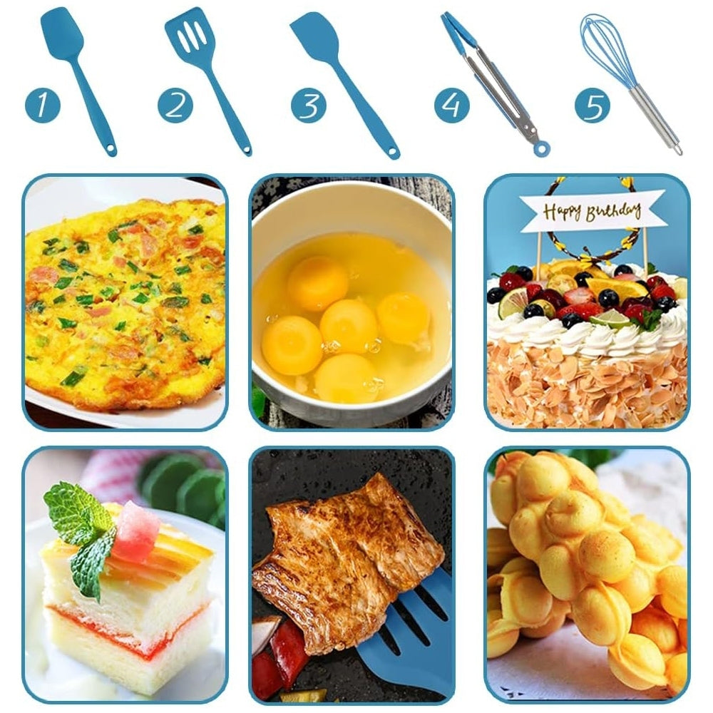 Conjunto de Utensílios de Cozinha em Silicone