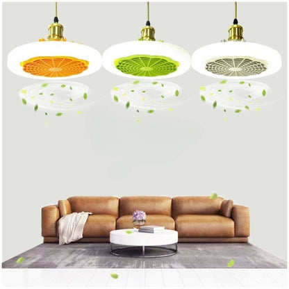 Ventilador de Teto LED Compacto com Soquete Fechado – 10 Polegadas