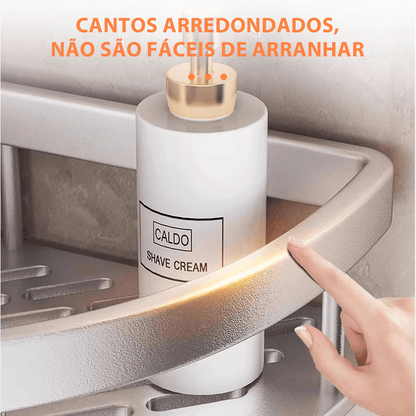 Suporte para Banheiro com Prateleira Multifuncional