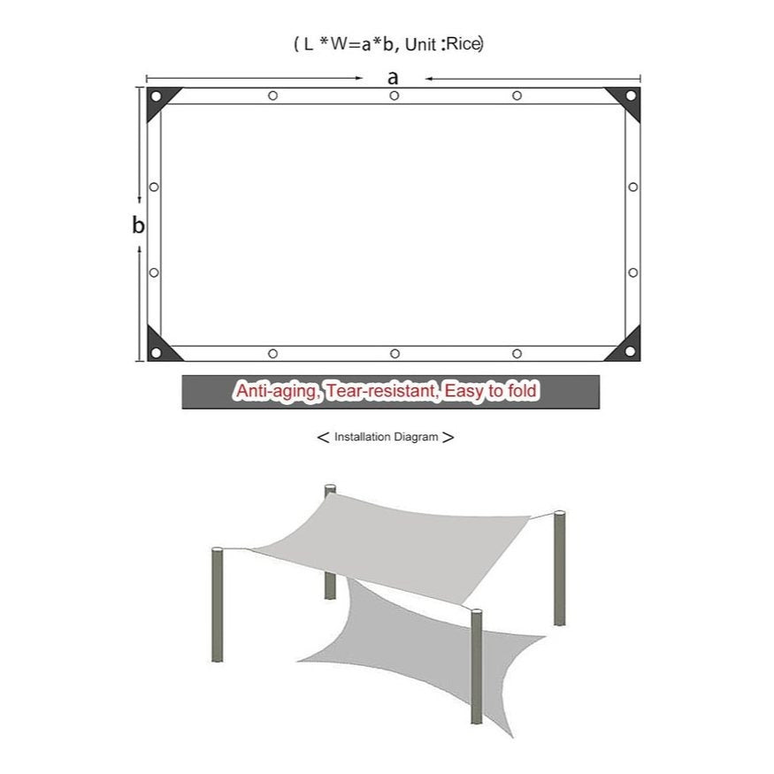 Toldo Sombrite Proteção UV 90% para Área Externa