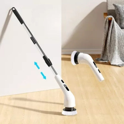 Escova Elétrica Giratória Recarregável 9 em 1 com Cabo Extensor