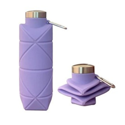 Garrafa de Água em Silicone Dobrável Portátil
