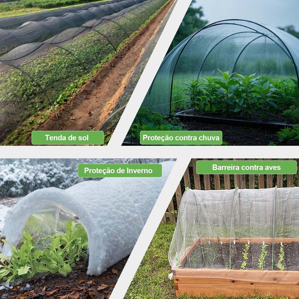 Arcos de Suporte para Estufa e Jardim com Revestimento Antiferrugem