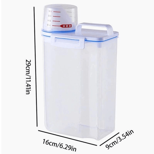 Recipiente Hermético para Arroz e Mantimentos com Medidor – 2 Litros