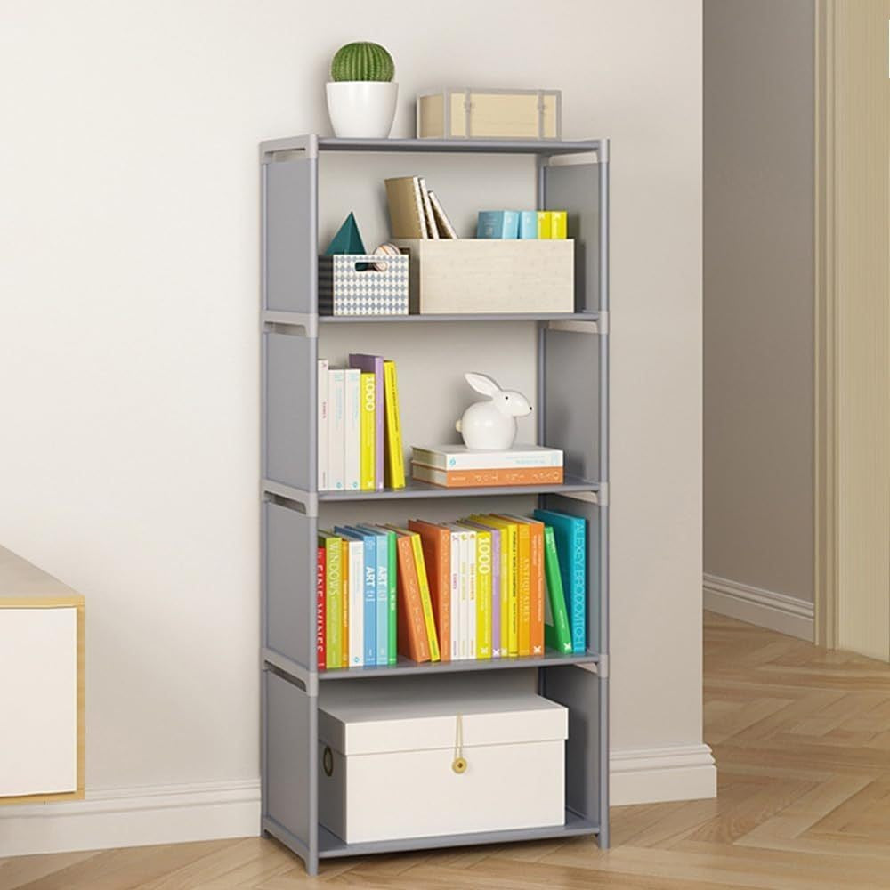 Estante com 5 Prateleiras para Livros e Decoração
