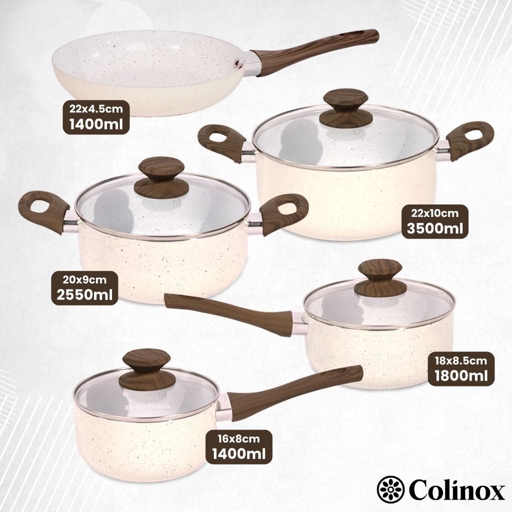 Jogo de Panelas Cerâmicas Antiaderentes Legacy