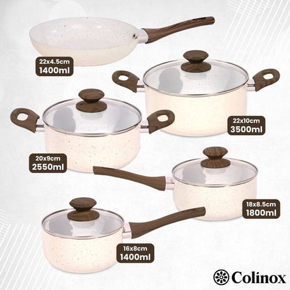 Jogo de Panelas Cerâmicas Antiaderentes Legacy