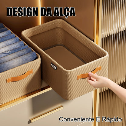 Cesto Organizador Dobrável em Tecido