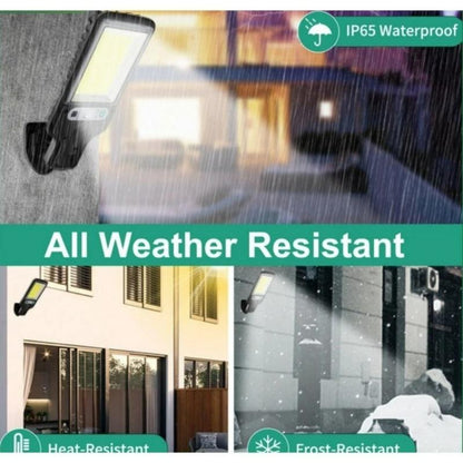 Luminária Solar de Parede 108 LEDs com Sensor de Presença