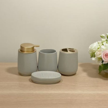 Conjunto de Banheiro em Cerâmica 4 Peças