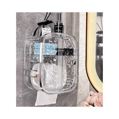 Porta-Papel Higiênico com Bandeja Organizadora para Banheiro