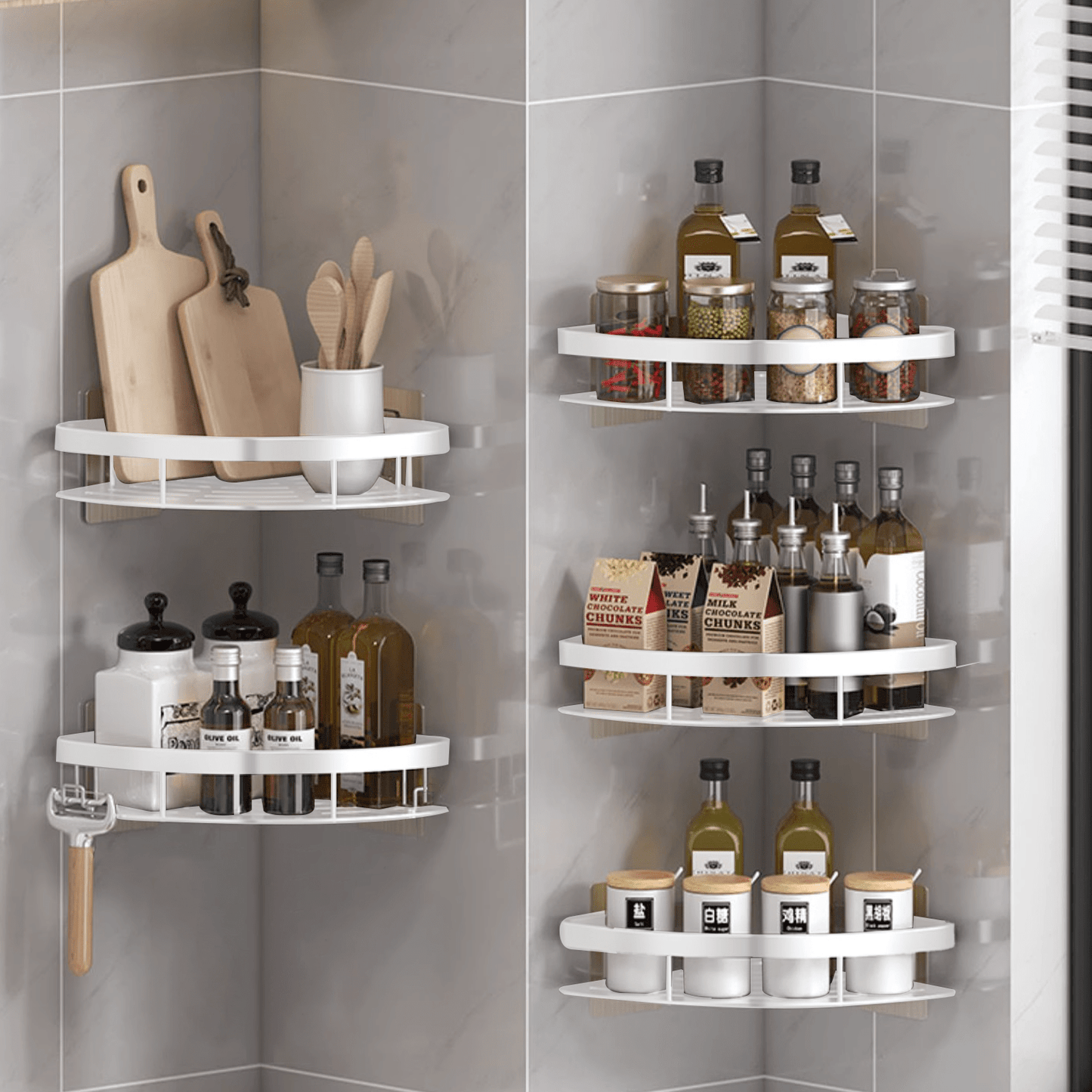 Suporte para Banheiro com Prateleira Multifuncional