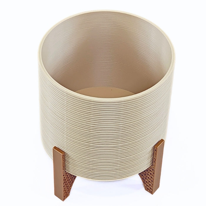 Vaso Cachepot Médio com Suporte para Plantas