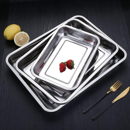 Forma Retangular de Aço Inoxidável Resistente para Forno e Cozinha
