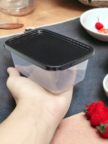 Kit com 10 Potes Reutilizáveis 500 ml Transparentes