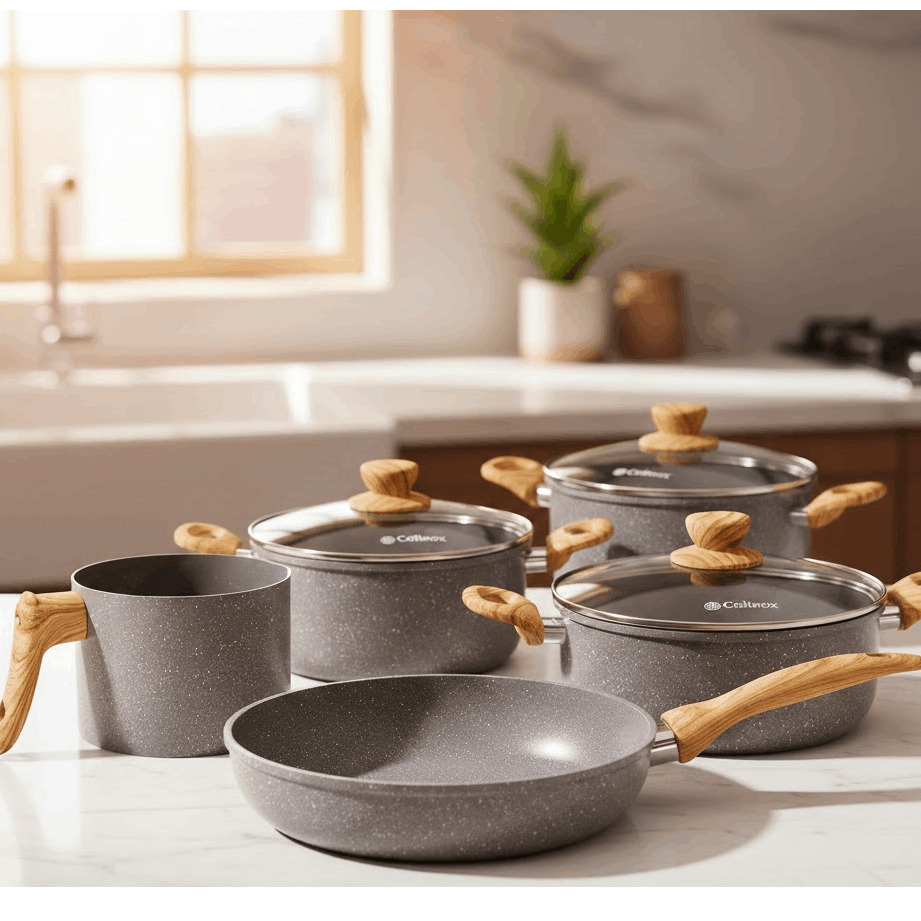 Jogo de Panelas Cerâmicas Antiaderentes Legacy