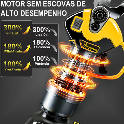 Tesoura de Poda Elétrica Profissional com Display LCD e Trava de Segurança