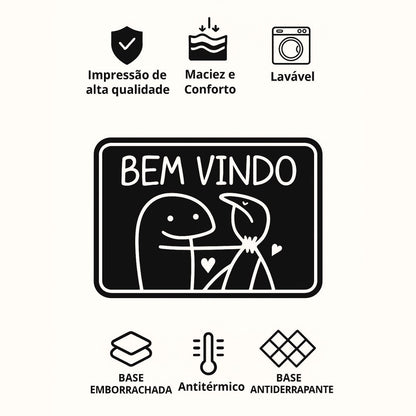 Capacho Decorativo Antiderrapante para Entrada