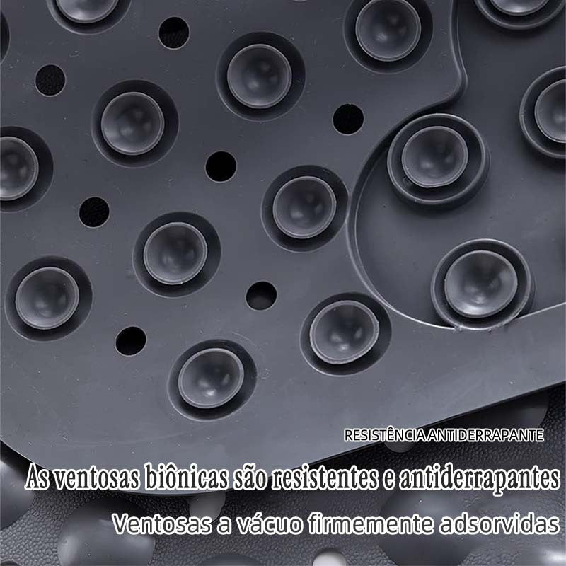 Tapete Antiderrapante para Banho com Ventosas e Função Massageadora