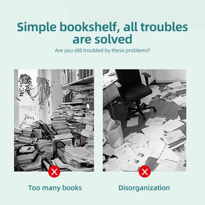 Estante com 5 Prateleiras para Livros e Decoração