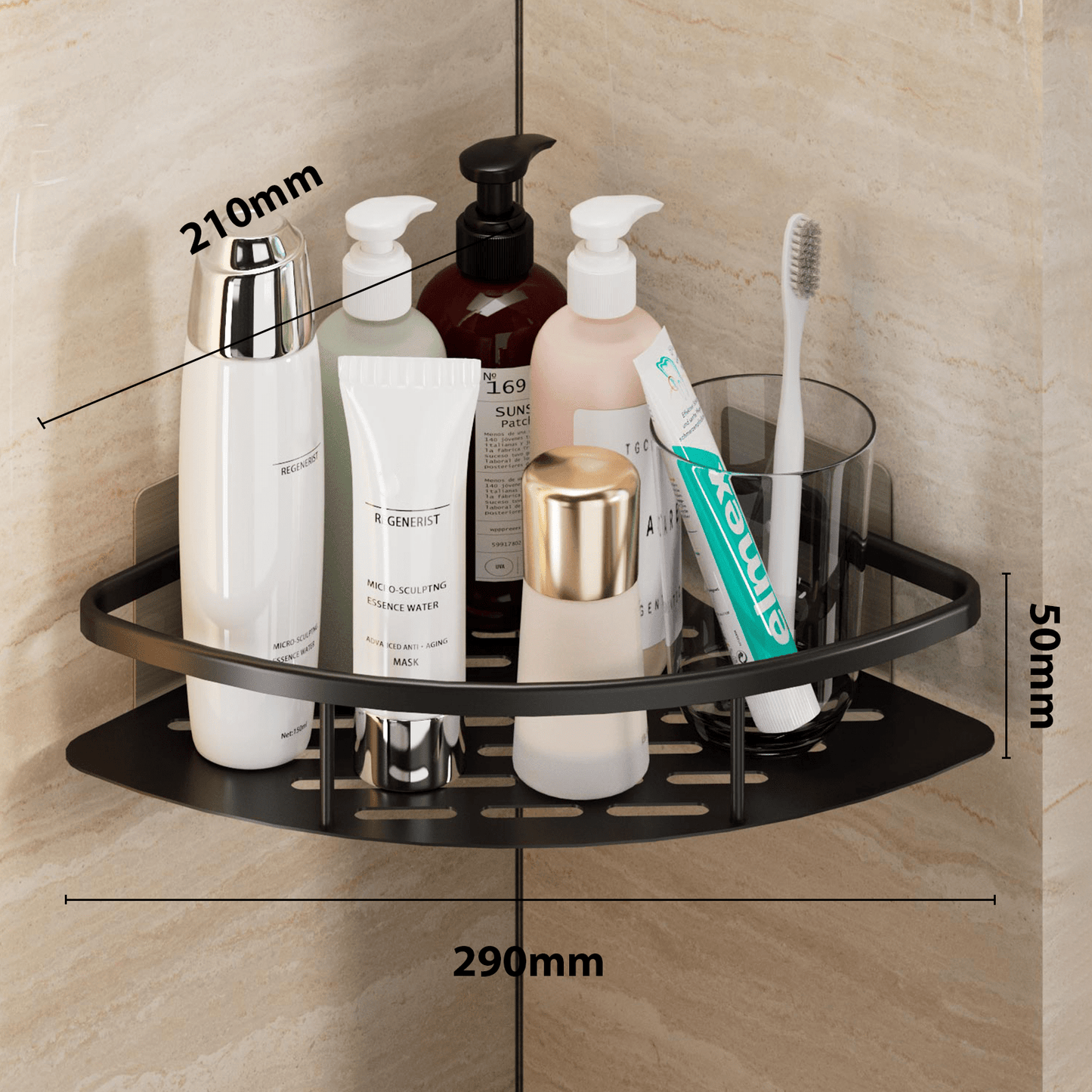 Suporte para Banheiro com Prateleira Multifuncional