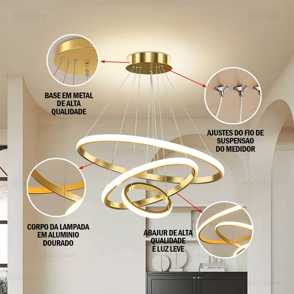 Lustre Pendente LED Nórdico