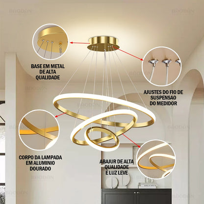 Lustre Pendente LED Nórdico