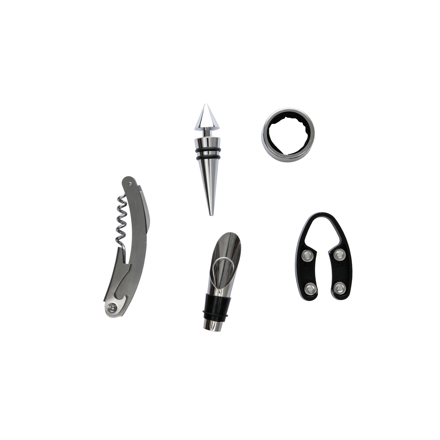 Kit de Acessórios para Vinho com Estojo Decorativo