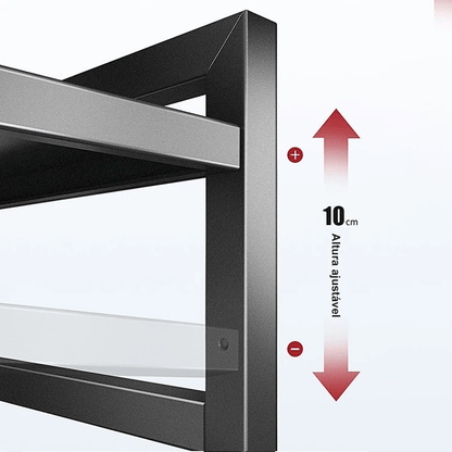 Suporte Ajustável para Micro-ondas em Aço Carbono